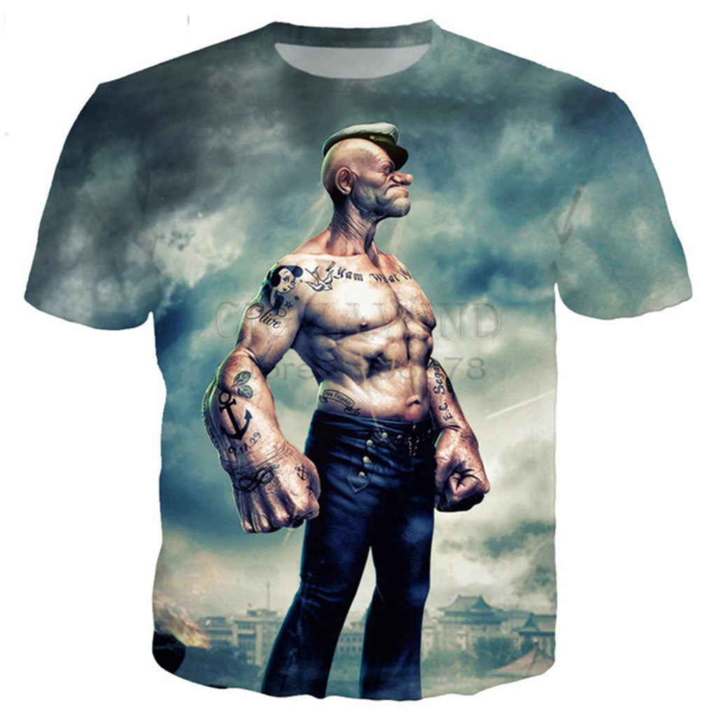 New classical popeye series t shirt