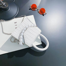 Load image into Gallery viewer, Oeak Pearl Handle Super mini Design PU Leather Shoulder Bags
