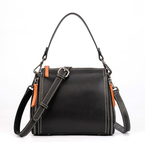 Fashionable Top Layer Cowhide Bucket Bag
